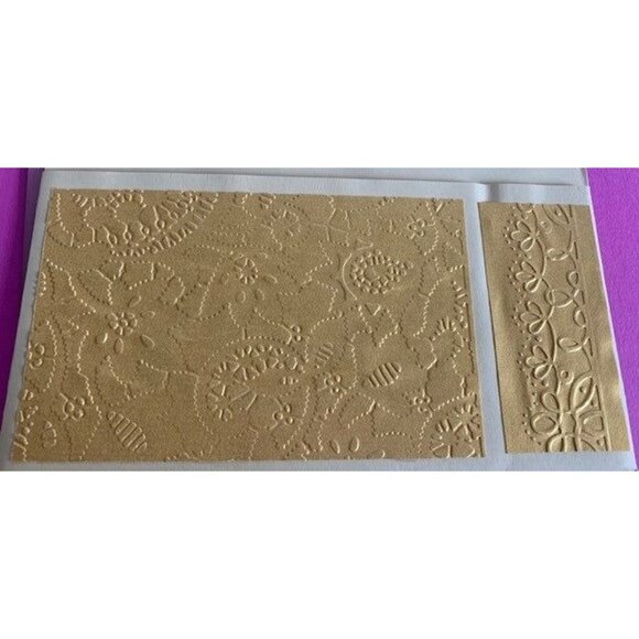 Anna Griffin Carmen Lace Embossing Folder w/Border set - Picture 2 of 2